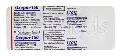 Oxepin 150mg Tablet 10'S - Epilepsy/Convulsion-Ant