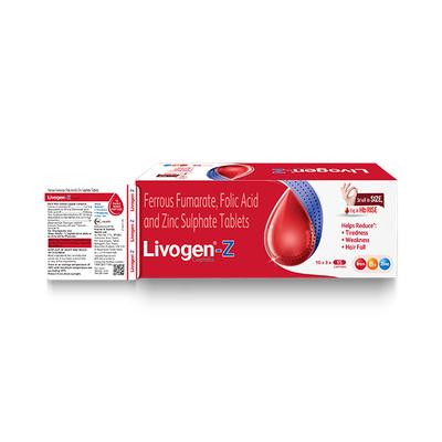 Livogen Z Captab 15'S - Iron Supplement/Anaemia-Vma