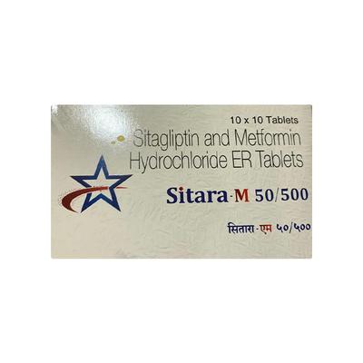 SITARA M 50/500 Tablet 10's - Diabetes-Ant