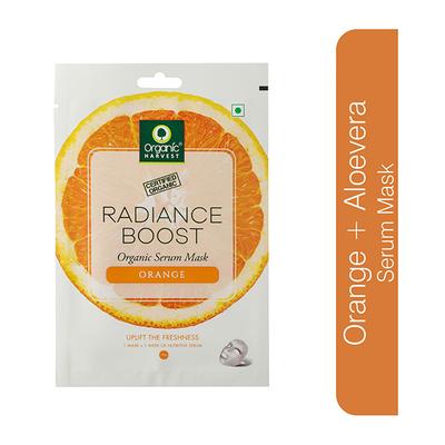 Organic Harvest Organic Serum Mask - Radiance Boost (Orange) 20 gm - Masks & Peels