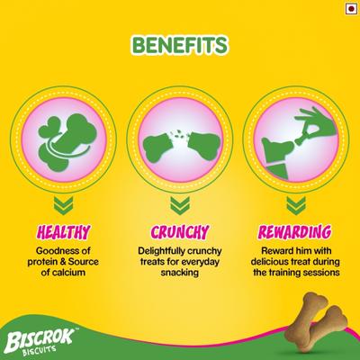 Pedigree Biscrok Biscuits - Milk & Chicken Flavour 500 gm - Petfood