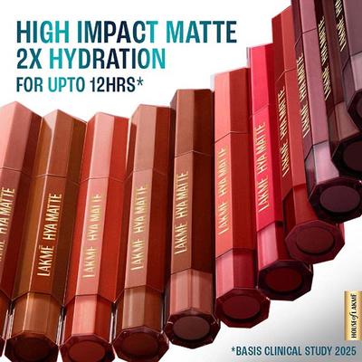 Lakme 9to5 Hya Matte, Pro Pink Medium, Hydrating Liquid Lipstick with Hyaluronic Acid 5.3 ml - Liquid Lipsticks