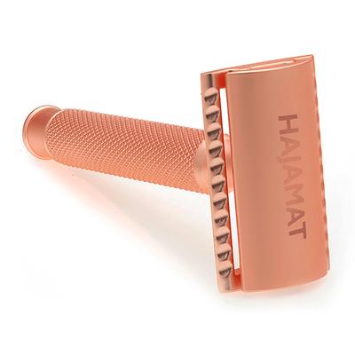 Hajamat Scythe Safety Razor, Ultra High Grade Stainless Steel 304, Rose Gold Finish 1's - Razors & Cartridges