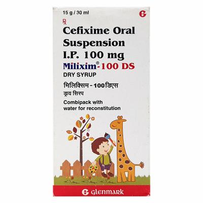 Milixim DS 100mg Suspension 30ml - Bacterial Infections-Cep