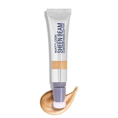 Matt Look Sheen Beam Cushion Highlighter with Lightweight Formula & Buildable Coverage, Gold-01 15 ml - Highlighters & Illuminators