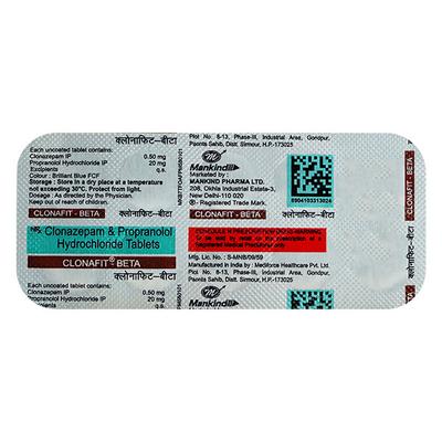 Clonafit Beta Tablet 10'S - Anxiety-Anx