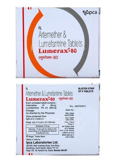Lumerax 80mg Tablet 6'S - Malarial