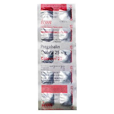 Gabawin 25mg Tablet 10'S - Neuropathic Pain-Dru