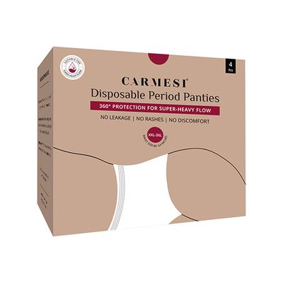 Carmesi Disposable Period Panties (XXl-3Xl), 360 degree All-Night Protection for Super Heavy Flow 4's - Panty Liners