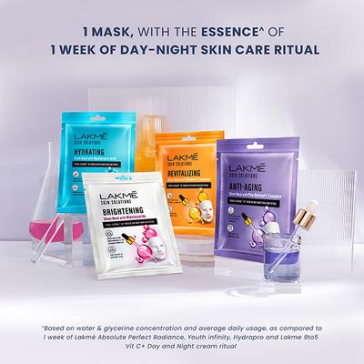 Lakme Solutions Sheet Mask Hydrating With Hyaluronic Acid 25 ml - Sheet Masks