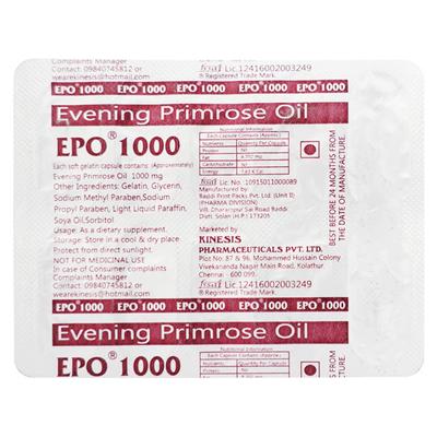 EPO 1000 Capsule 10'S - Supplements-Sup