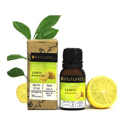 Soulflower Essential Oil - Lemon 15 ml - Essential Oils