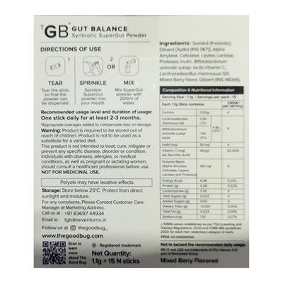 The Good Bug Gut Balance 1.1 g Sachet 15's - Digestive Health