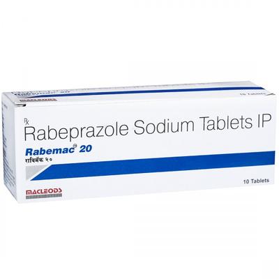 Rabemac 20mg Tablet 10'S - Ulcer/Reflux/Flatulence-Aaa