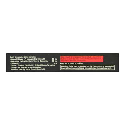 DA ZEAGRA Tablet 4's - Impotence/Erectile Dysfunction (Ed)