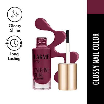 Lakme 9To5 Primer + Gloss Nail Colour Desert Rose 6 Ml - Nail Polish