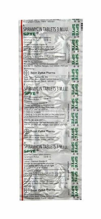 Spye Tablet 10'S - Bacterial Infections-Mac