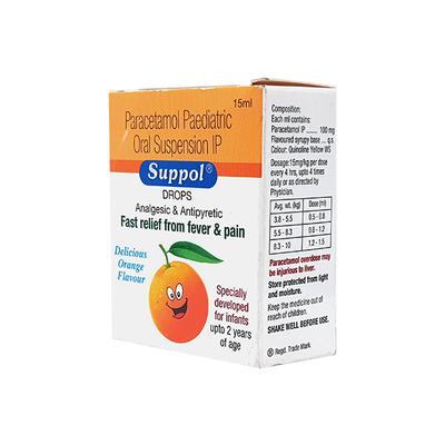 Suppol Delicious Orange Flavour Drops 15ml - Fever-Ana