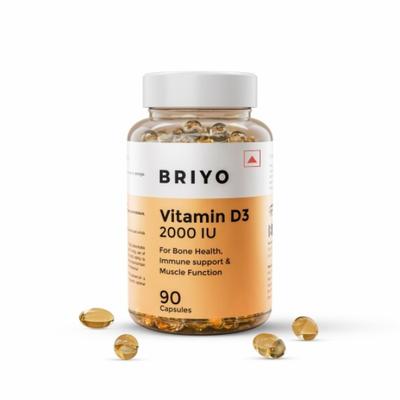 Briyo Vitamin D3 2000 IU Softgel 90's - Multi-Vitamins