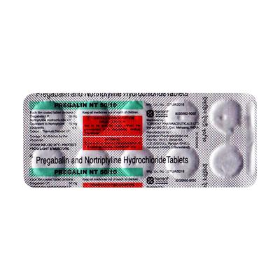 PREGALIN NT 50/10 Tablet 10's - Neuropathic Pain-Dru