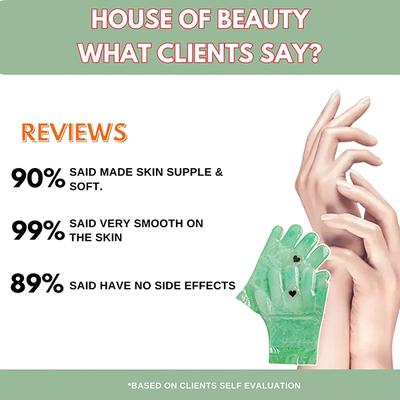 House of Beauty Aloe Vera Paraffin Hand Gloves-At Home Manicure For Soft, Smooth Hands (1Pair) 1's - Manicure & Pedicure Kits