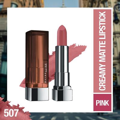 Maybelline New York Color Sensational The Creamy Mattes Lipstick, 507 Almond Pink 3.9 gm - Lipsticks
