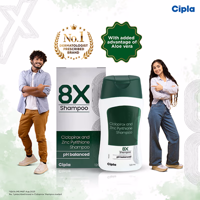 8X Shampoo 120ml - Dandruff-TAA