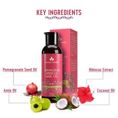 Avimee Herbal Javakusum Hibiscus Hair Oil 100 ml - Hair Oils