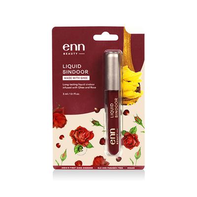 ENN Long Lasting and Waterproof Liquid Sindoor - Maroon 3 ml - Sindoor