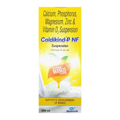 CALDIKIND P NF DELICIOUS MANGO FLAVOUR Suspension 200ml - Supplements-Vam