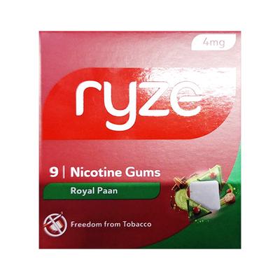 RYZE 4 MG ROYAL PAAN NICOTINE Gum 9's - Smoking cessation