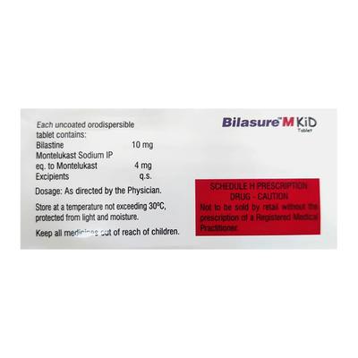 BILASURE M KID Tablet 10's - Allergies-Ant