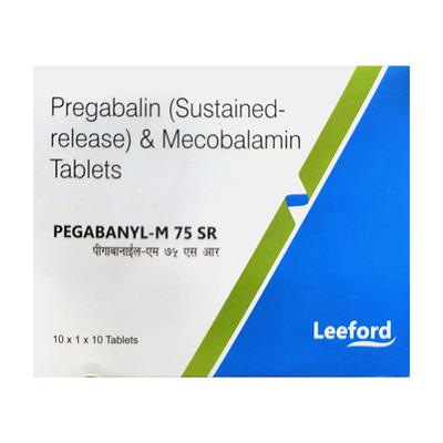 PEGABANYL M 75 SR Tablet 10's - Neuropathic Pain-Dru