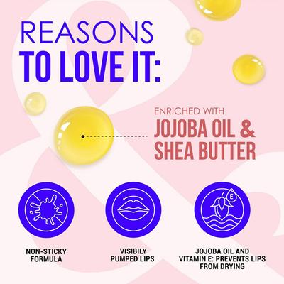 Blue Heaven Lush & Juicy Lip Wand Gloss, Mauve Tint 4.5ml - Lipstick Primers & Plumpers