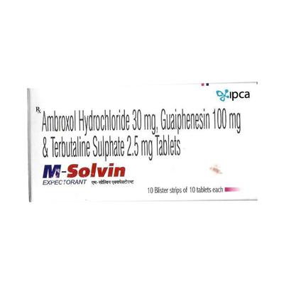 M Solvin Tablet 10'S - Cough And Cold-Cou