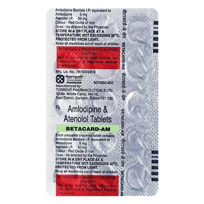 BETACARD AM Tablet 15's - Hypertension-Cal