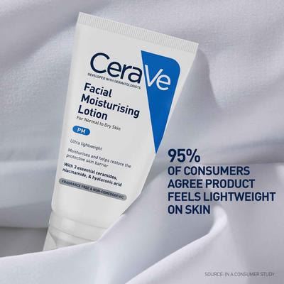 CeraVe AM Facial Moisturising Lotion - Normal to Dry Skin 52 ml - Face Wash & Cleansers