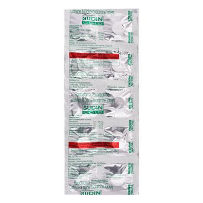 SUDIN COLD Tablet 10's - Cough And Cold-Cou
