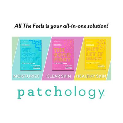 Patchology All The Feels Moodmask Kit - 1- Just Let It Glow, 2- Get Dewy with It, 3- The Good Fight 1 + 1 + 1 Mood Mask 1's - Sheet Masks