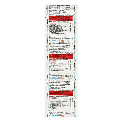 Clarigard 500mg Tablet 10'S - Bacterial Infections-Mac