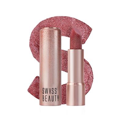 Swiss Beauty More Than Glitter Lipstick -Glitz Pink 3 gm - Lipsticks