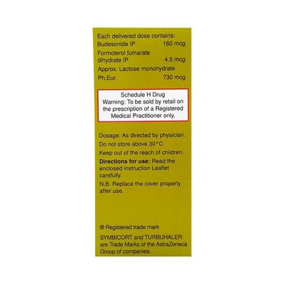 Symbicort Turbuhaler 4.5+160mcg Inhaler 60Mdi - Asthma/COPD-Ast