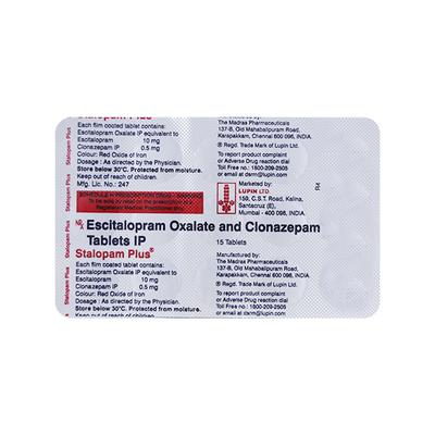 STALOPAM PLUS Tablet 15's - Anxiety-Anx