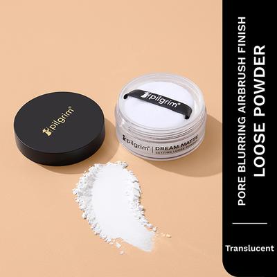 Pilgrim Translucent Setting Loose Powder Sets Makeup All Day Long Instant Oil Control Non-cakey & Flawless Finish 8 gm - Loose Powder