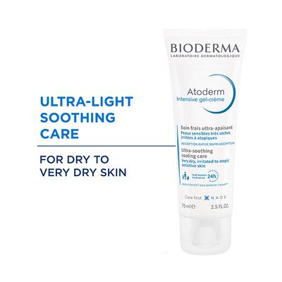 Bioderma Atoderm Intensive Gel Creme Anti-itching lipid 75ml - Lotions & Creams