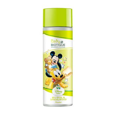 Biotique Baby Bio Basil & Sandalwood Powder - 150gm - Baby Powder