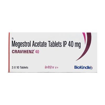 CRAVIHENZ 40 Tablet 10's - Cancer Oncology-Hor