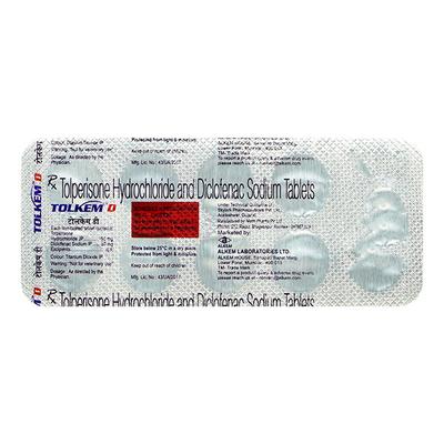 Tolkem D Tablet 10'S - Muscle Cramps/Spasticity-Mus