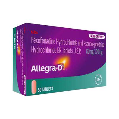 ALLEGRA D Tablet 10's - Nasal Congestion-Nas