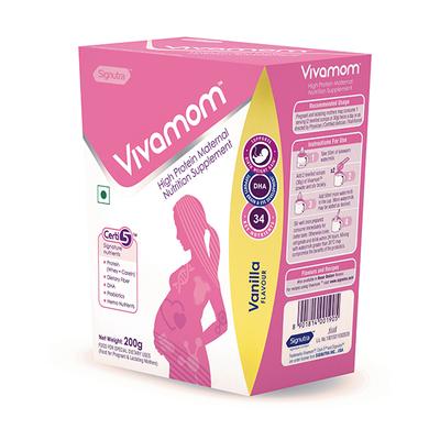 Vivamom High Protein Maternal Nutrition Supplement Powder Refill - Vanilla Flavour 200 g - Nutritional Supplements